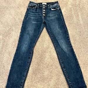 Pistola dark wash skinny jeans. Button fly size 28. Excellent condition.